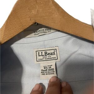 L.L. Bean Large Button Down Light Blue